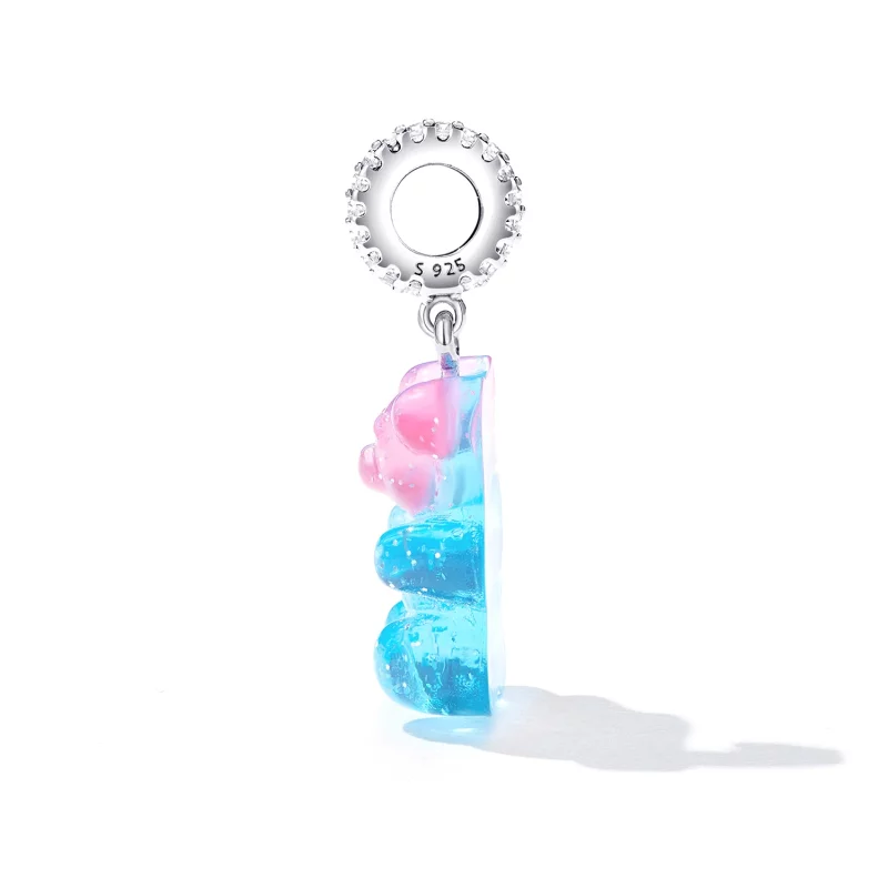 (image pour) Pendentif en forme d'ours bonbon style Pandora - SCC2221 - Afficher 3
