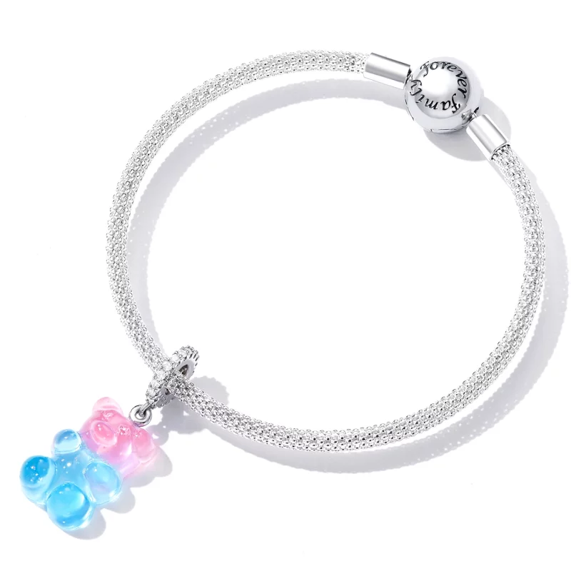(image pour) Pendentif en forme d'ours bonbon style Pandora - SCC2221 - Afficher 4