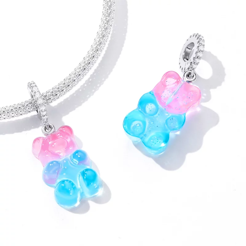 (image pour) Pendentif en forme d'ours bonbon style Pandora - SCC2221 - Afficher 5