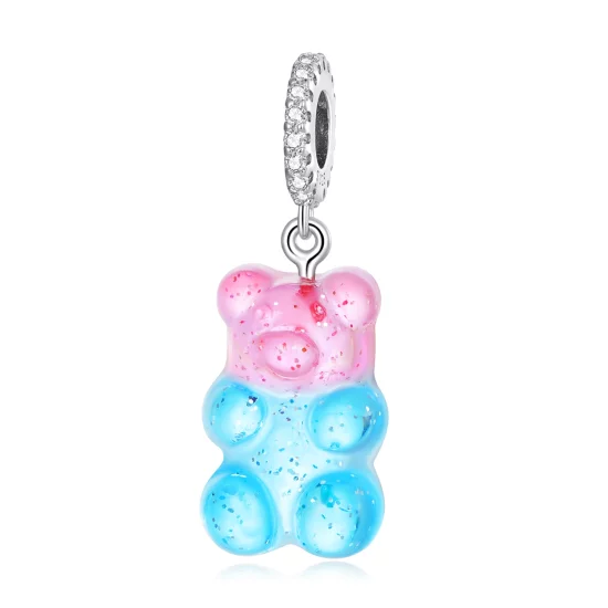 (image pour) Pendentif en forme d'ours bonbon style Pandora - SCC2221