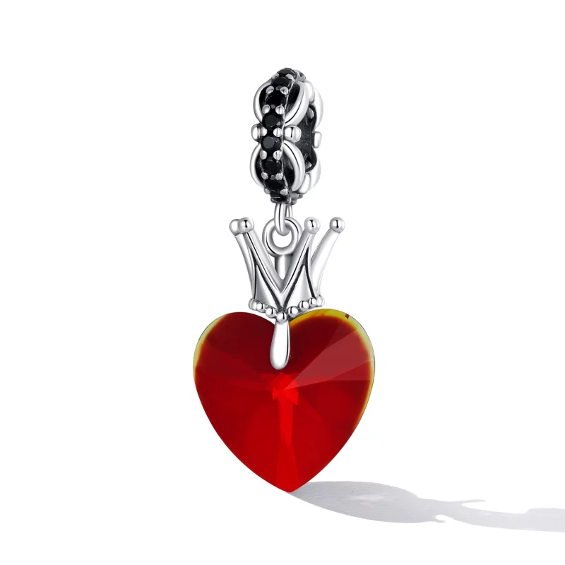 (image pour) Pendentif en forme de cœur couronné style Pandora - SCC2247 - Afficher 2