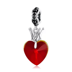 (image pour) Pendentif en forme de cœur couronné style Pandora - SCC2247