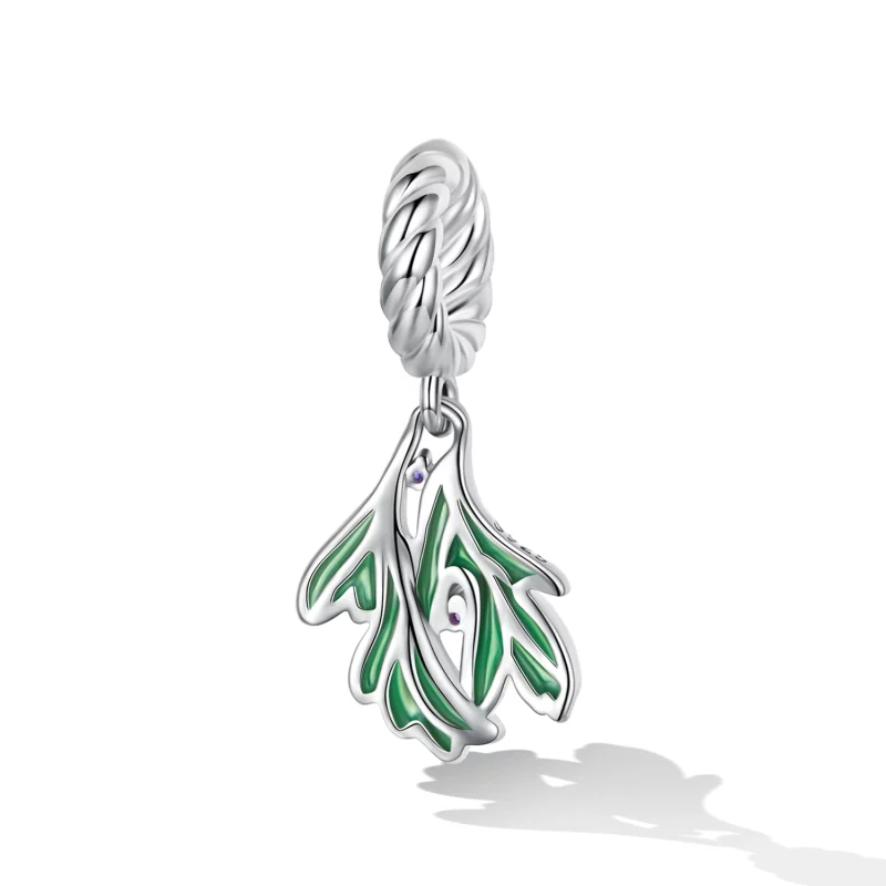 (image pour) Pendentif en forme de feuille fraîche style Pandora - SCC2295 - Afficher 2