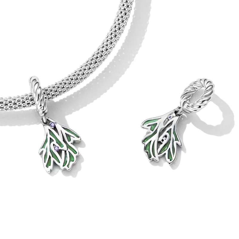 (image pour) Pendentif en forme de feuille fraîche style Pandora - SCC2295 - Afficher 4