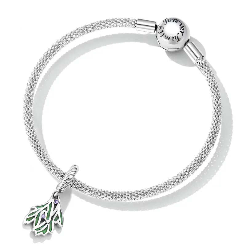 (image pour) Pendentif en forme de feuille fraîche style Pandora - SCC2295 - Afficher 5