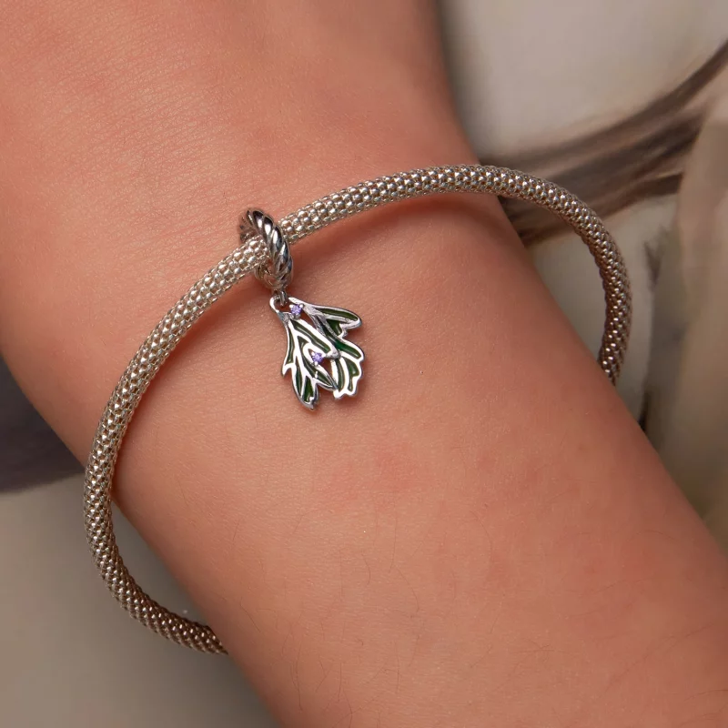 (image pour) Pendentif en forme de feuille fraîche style Pandora - SCC2295 - Afficher 6