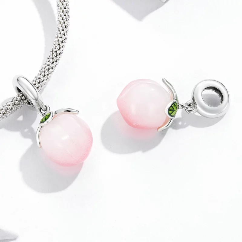 (image pour) Pendentif en forme de pêches de style Pandora - SCC2177 - Afficher 4