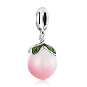 Pendentif en forme de pêches de style Pandora - SCC2177 (image pour) Pendentif en forme de pêches de style Pandora - SCC2177