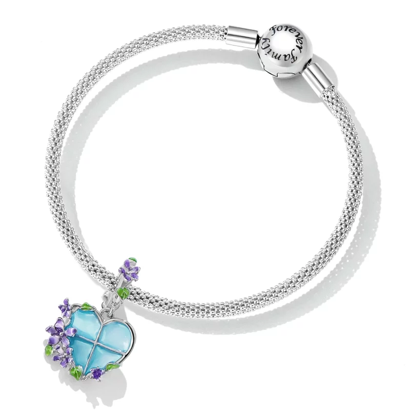 (image pour) Pendentif Fenêtre à Fleurs de Style Pandora - SCC2323 - Afficher 5