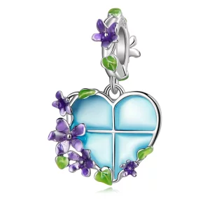 (image pour) Pendentif Fenêtre à Fleurs de Style Pandora - SCC2323