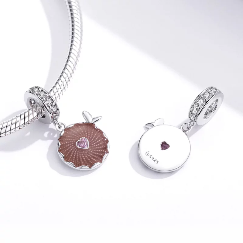 (image pour) Pendentif à fleurs brillantes de style Pandora - BSC290 - Afficher 2