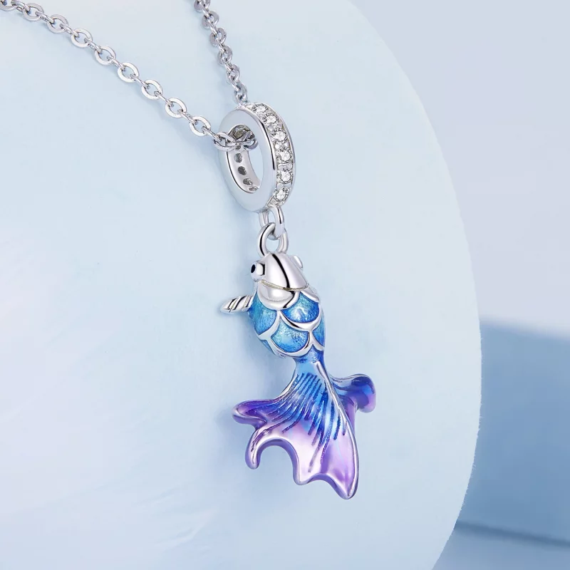(image pour) Pendentif Koi Carp de style Pandora - BSC684 - Afficher 2