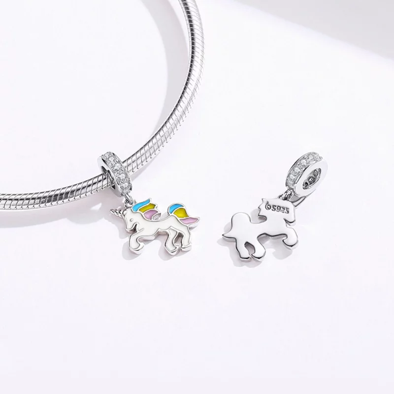 (image pour) Pendentif licorne fantastique de style Pandora - BSC075 - Afficher 4