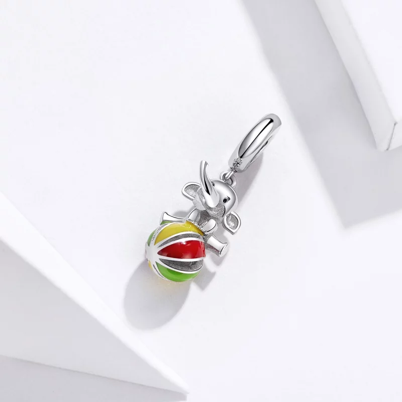 (image pour) Pendentif éléphant de style Pandora - BSC091 - Afficher 2