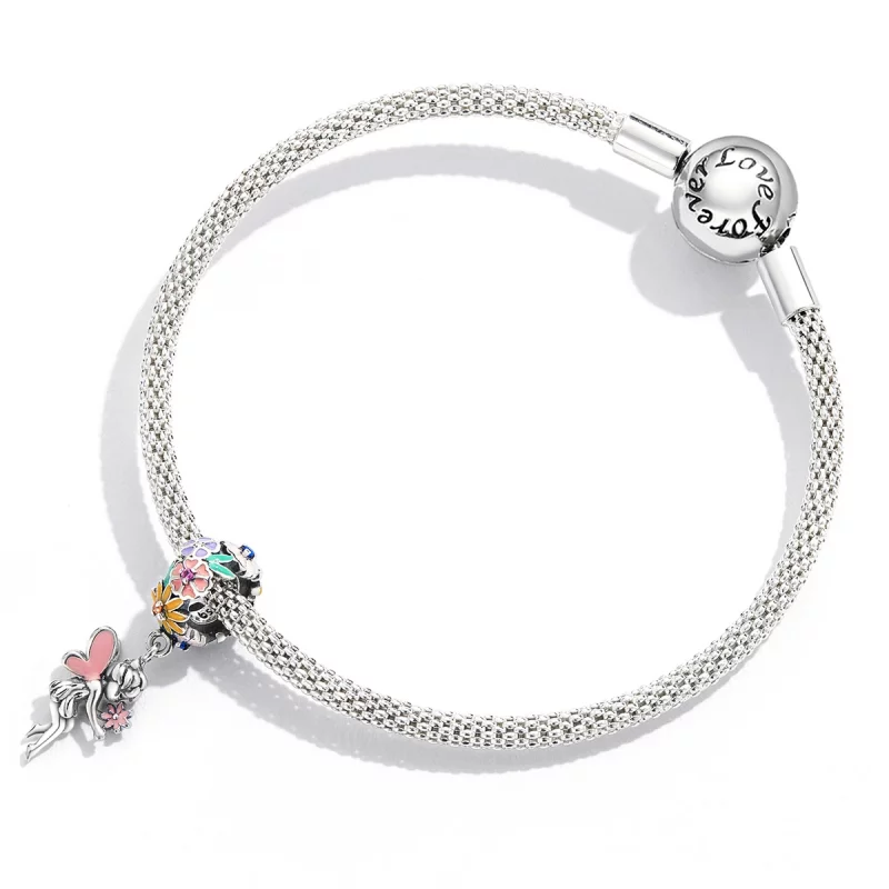 (image pour) Pendentif Lutin Fleur de Style Pandora - BSC592 - Afficher 4