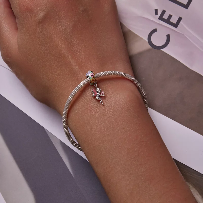 (image pour) Pendentif Lutin Fleur de Style Pandora - BSC592 - Afficher 5
