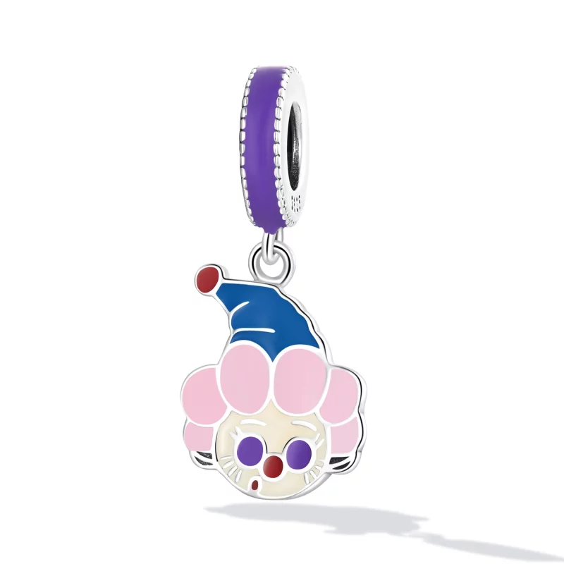 (image pour) Pendentif mignon de style Pandora avec un clown - SCC2236 - Afficher 2
