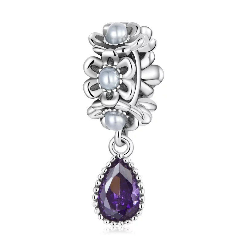(image pour) Pendentif Pandora Style en forme de goutte d'eau classique - SCC2180