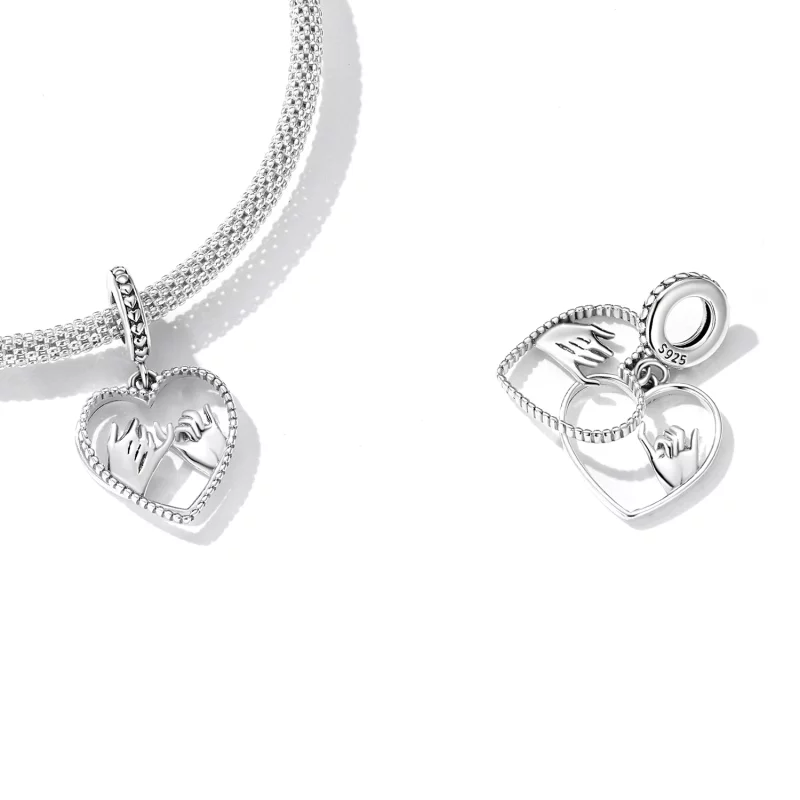 (image pour) Pendentif Pandora Style Love Main dans la Main - SCC2270 - Afficher 4