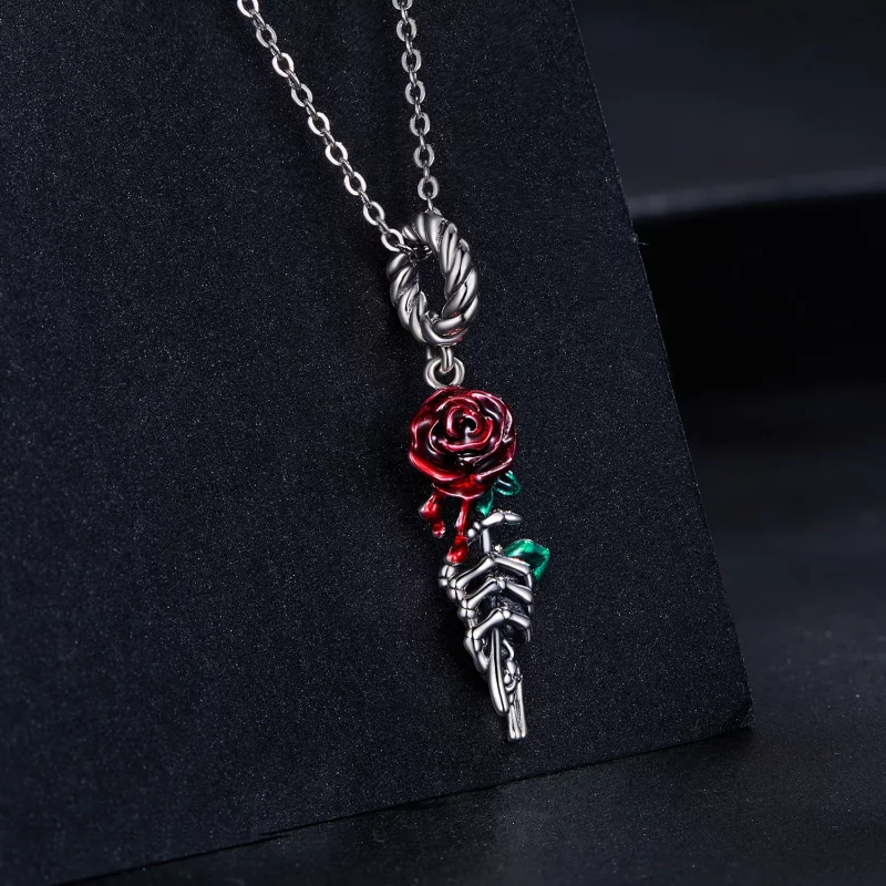 (image pour) Pendentif Pandora Style Rose Écarlate - SCC2404 - Afficher 2