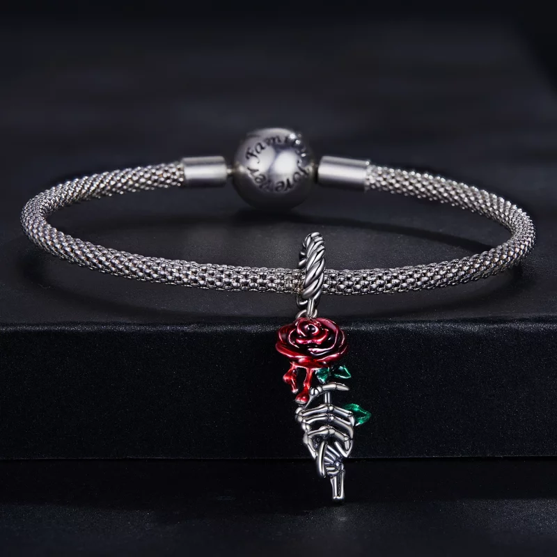 (image pour) Pendentif Pandora Style Rose Écarlate - SCC2404 - Afficher 3