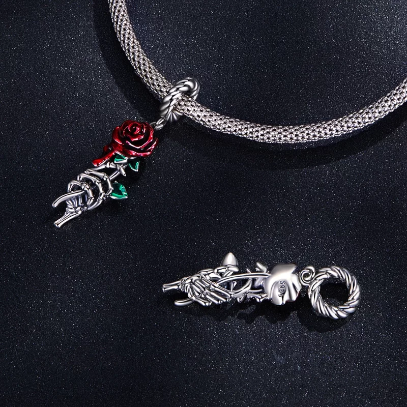 (image pour) Pendentif Pandora Style Rose Écarlate - SCC2404 - Afficher 4