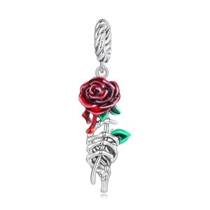 (image pour) Pendentif Pandora Style Rose Écarlate - SCC2404