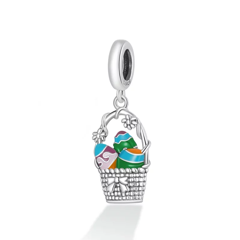 (image pour) Pendentif Panier à œufs de style Pandora - SCC2118 - Afficher 2