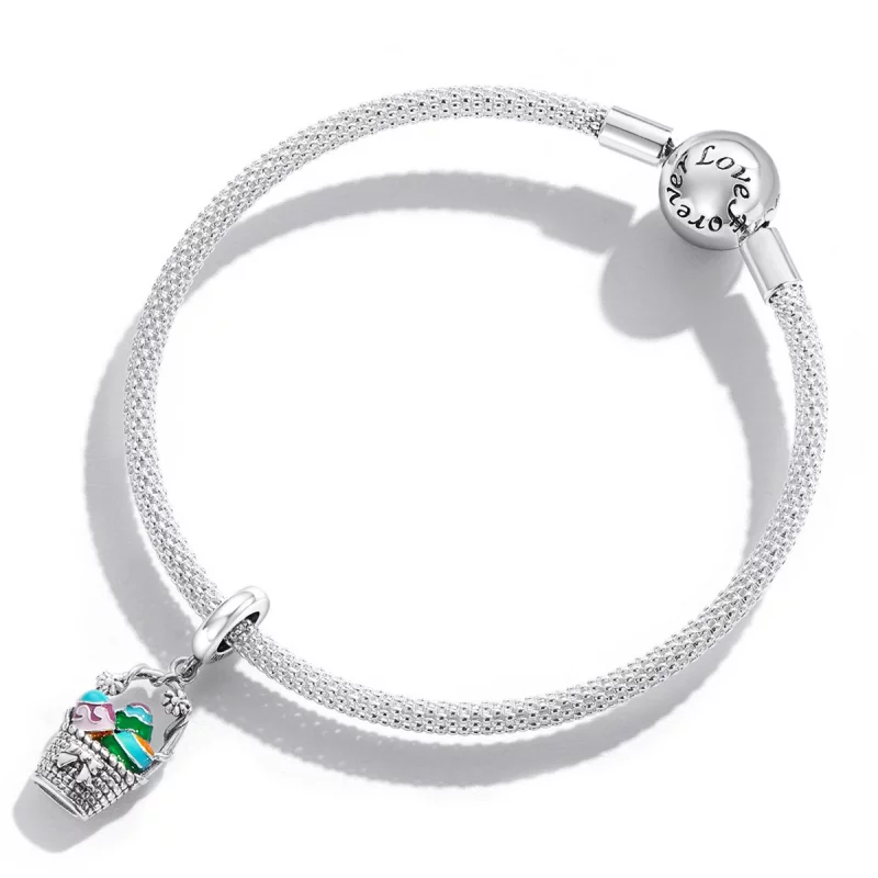 (image pour) Pendentif Panier à œufs de style Pandora - SCC2118 - Afficher 3