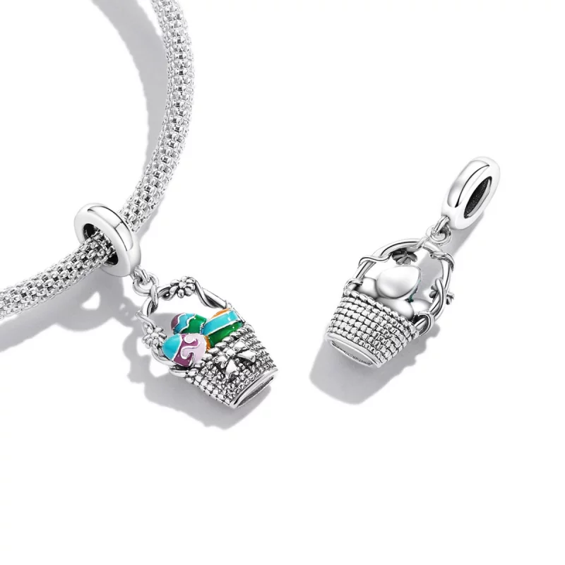 (image pour) Pendentif Panier à œufs de style Pandora - SCC2118 - Afficher 4