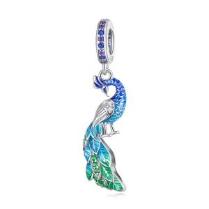 (image pour) Pendentif Paon de style Pandora - BSC696