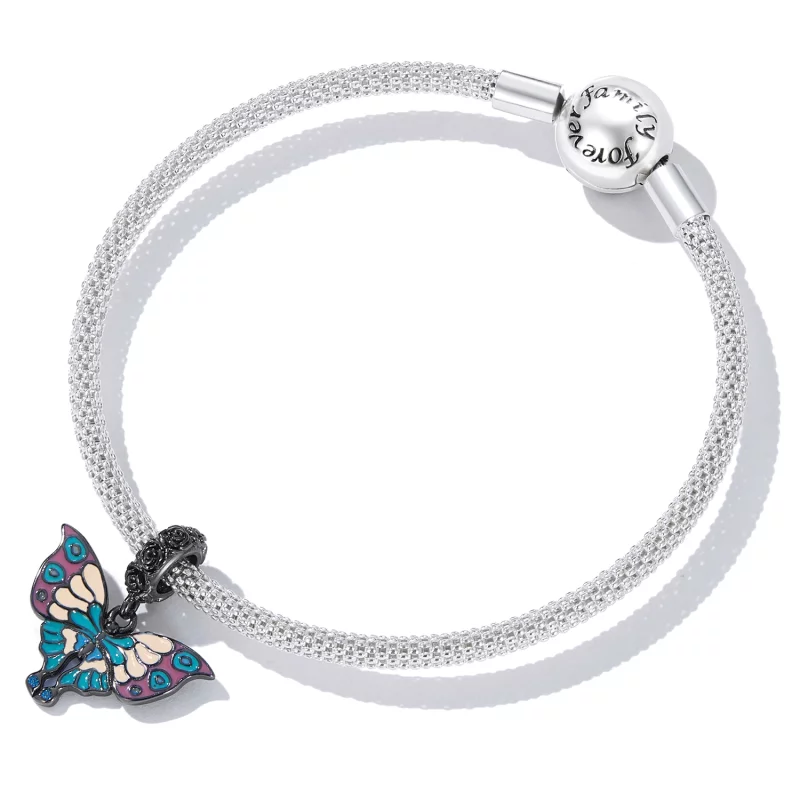 (image pour) Pendentif papillon artistique style Pandora - SCC2240 - Afficher 5