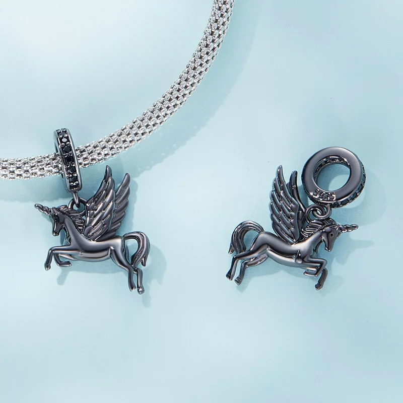 (image pour) Pendentif Pégase de style Pandora - SCC2389 - Afficher 4