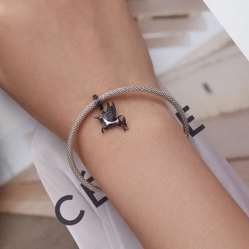 (image pour) Pendentif Pégase de style Pandora - SCC2389 - Afficher 5