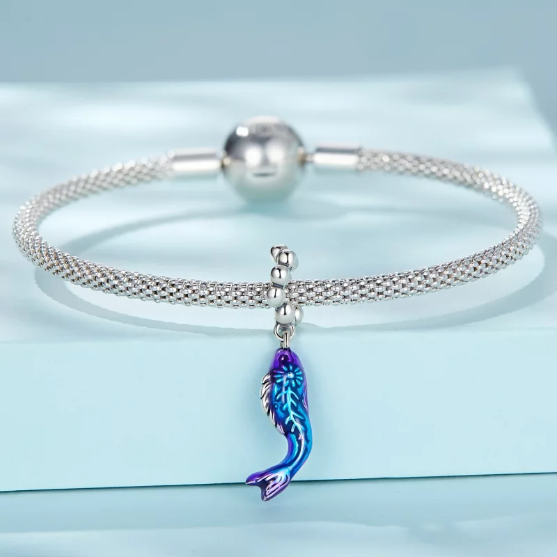 (image pour) Pendentif poisson étrange de style Pandora - SCC2376 - Afficher 3