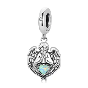 (image pour) Pendentif style Pandora Ange Prier Amour - BSC568