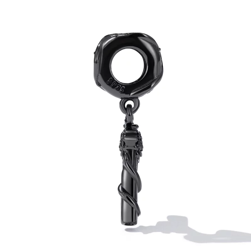 (image pour) Pendentif style Pandora avec pistolet en forme de rose - SCC2241 - Afficher 3