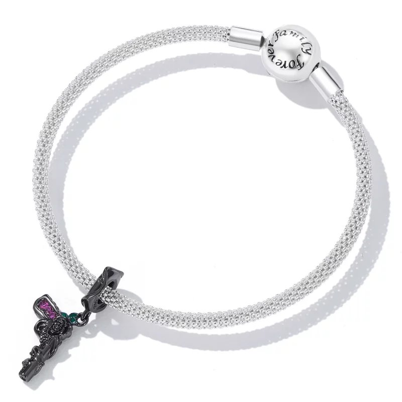 (image pour) Pendentif style Pandora avec pistolet en forme de rose - SCC2241 - Afficher 5