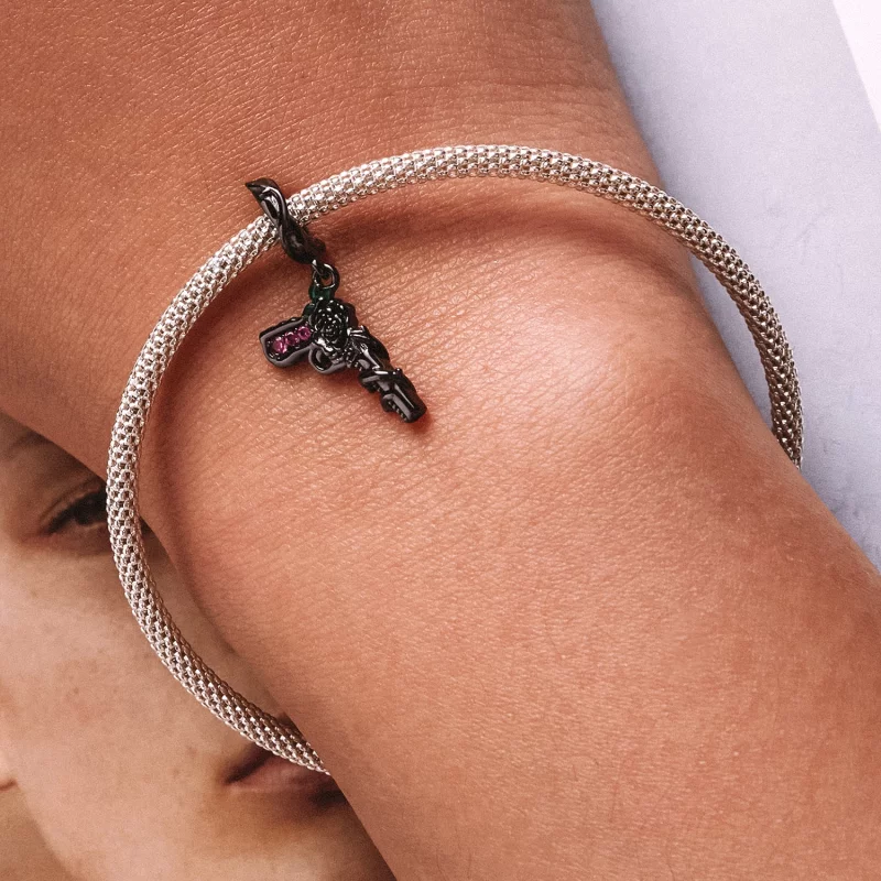 (image pour) Pendentif style Pandora avec pistolet en forme de rose - SCC2241 - Afficher 6