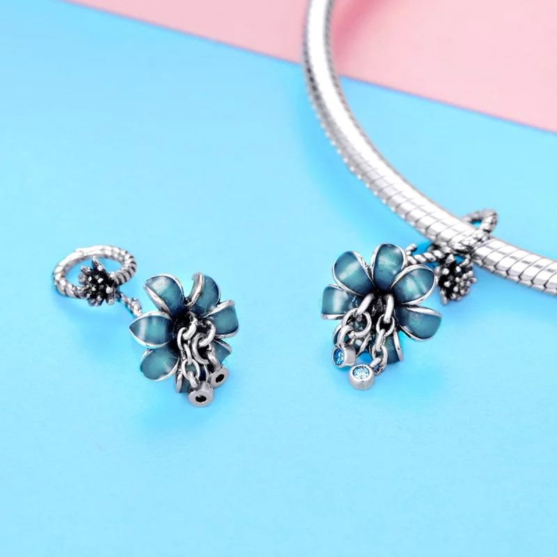 (image pour) Pendentif style Pandora Dream Orchid Dangle - BSC034 - Afficher 3