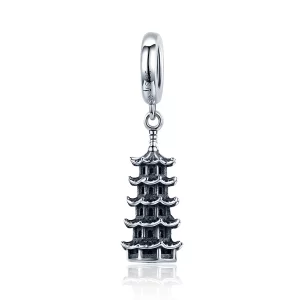 (image pour) Pendentif style Pandora Tour Chinoise - SCC1544