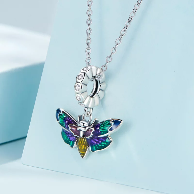 (image pour) Pendentif étrange en forme d'abeille - Style Pandora - SCC2374 - Afficher 2