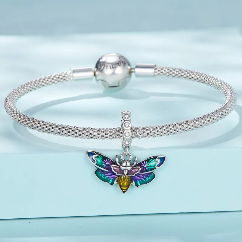 (image pour) Pendentif étrange en forme d'abeille - Style Pandora - SCC2374 - Afficher 3