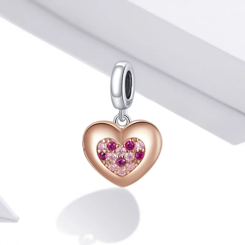(image pour) Promesse d'amour Pandora Style Dangle - BSC396 - Afficher 2