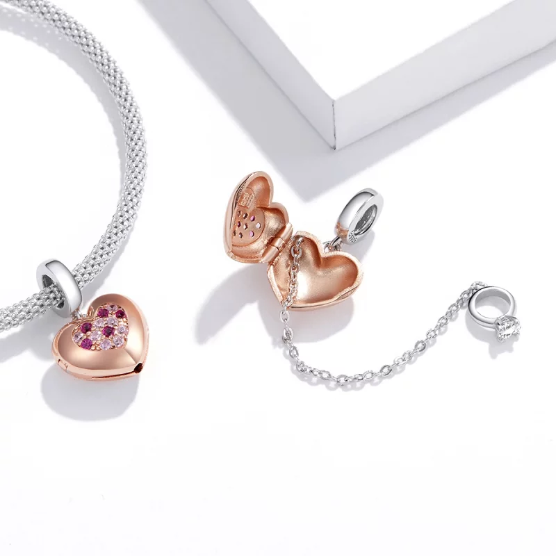 (image pour) Promesse d'amour Pandora Style Dangle - BSC396 - Afficher 4