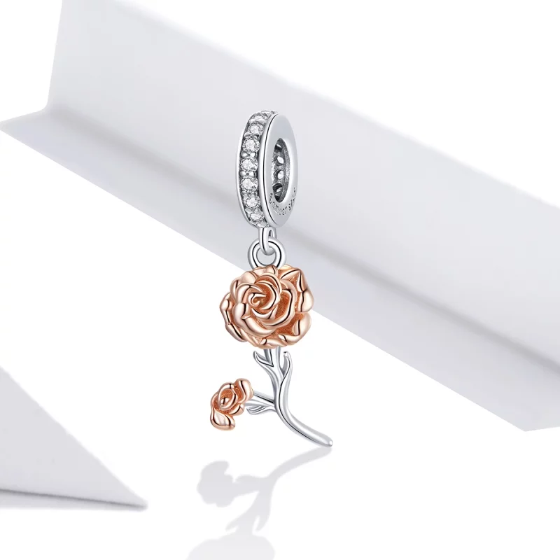 (image pour) Style Pandora Carnation Dangle - BSC422 - Afficher 2