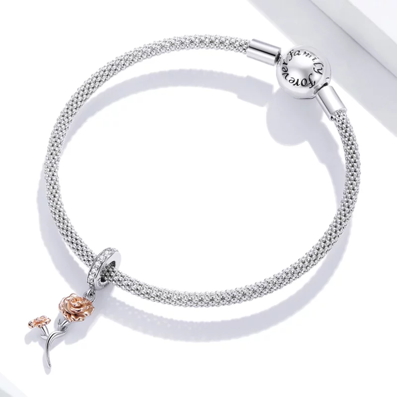 (image pour) Style Pandora Carnation Dangle - BSC422 - Afficher 3