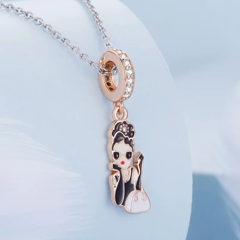 (image pour) Style Pandora Déesse Hepburn à pendentif - BSC641 - Afficher 2