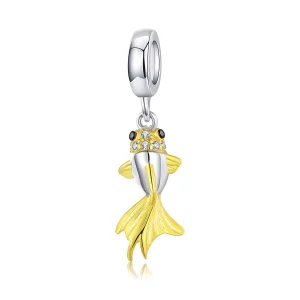 (image pour) Style Pandora Koi doré à breloque - BSC127