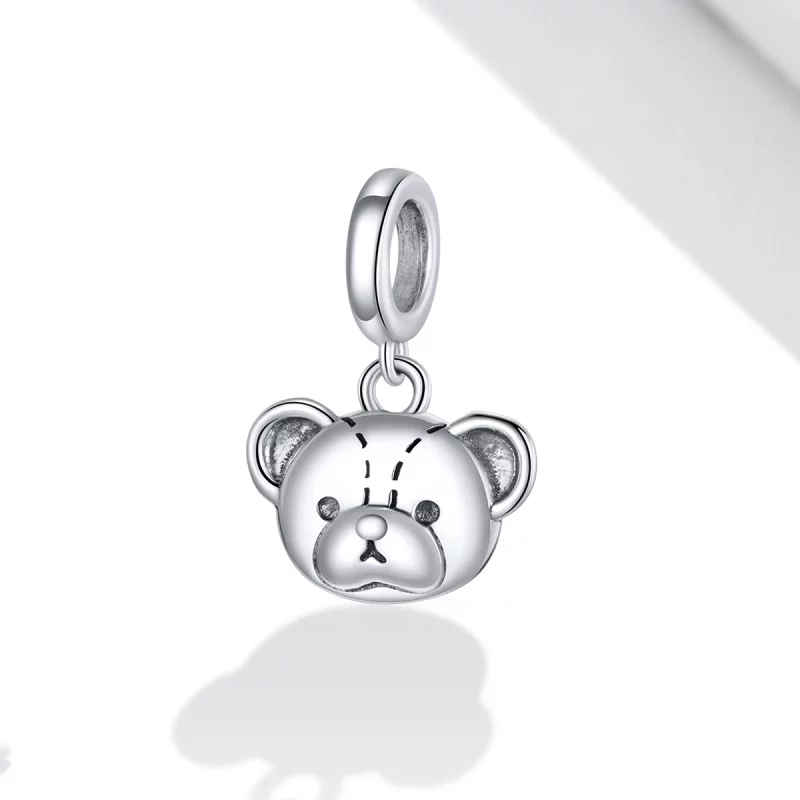 (image pour) Style Pandora Mignon ours à breloque - SCX120-L - Afficher 2